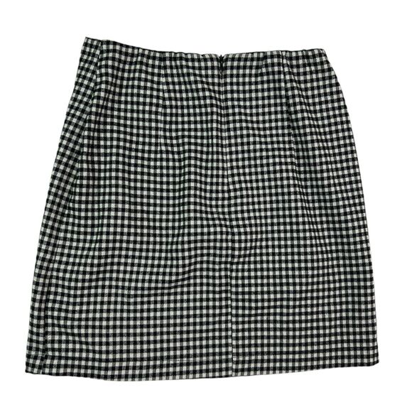 Eyeshadow Black White Gingham Check Mini Skirt Sz 3 Dark Academia Preppy Grunge - Picture 3 of 9